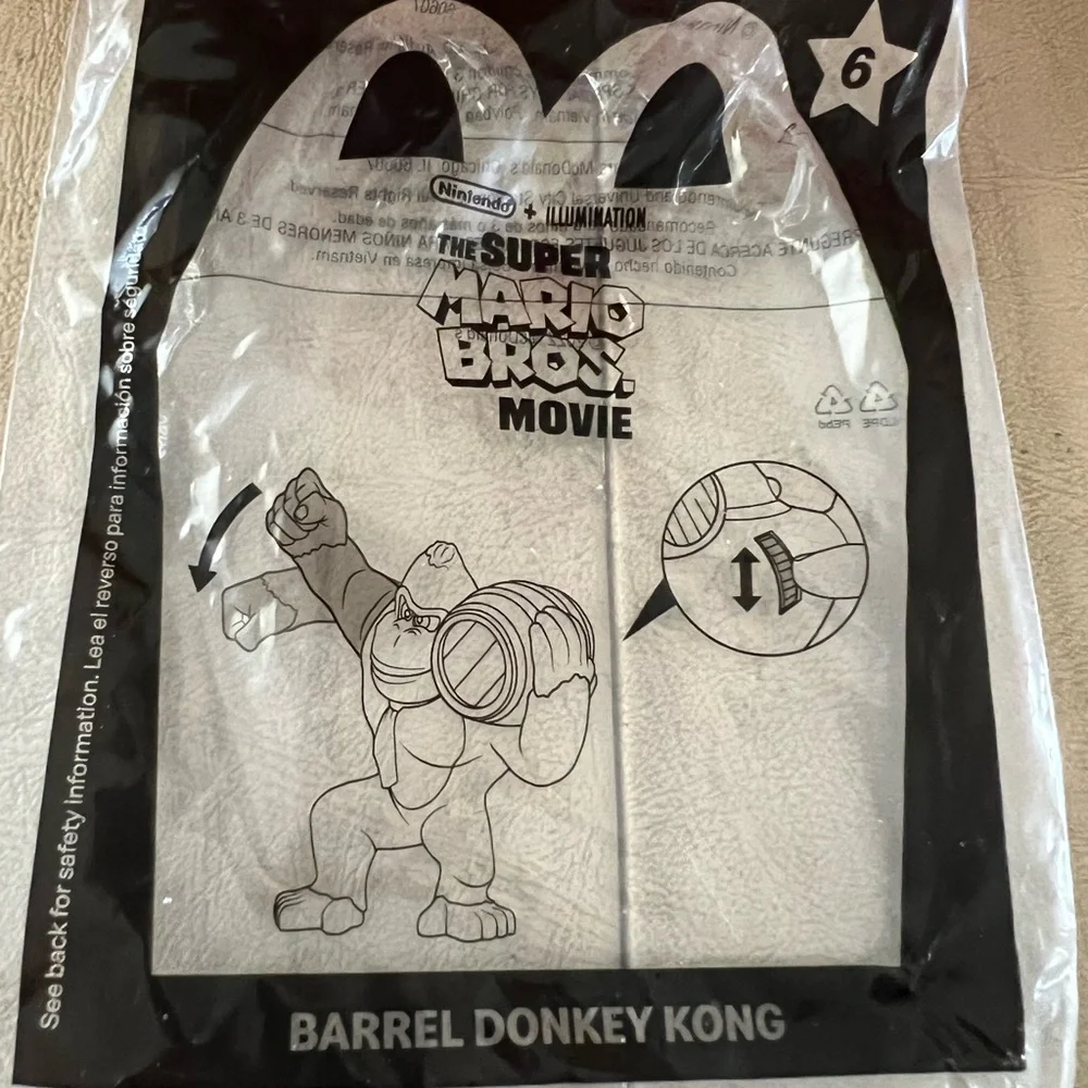 The Super Mario Brothers Movie / NEW Barrel Donkey Kong Toy - Picture 7 of 8
